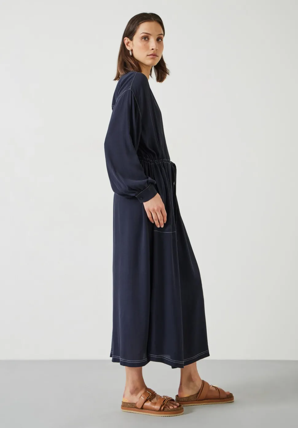 Julie Oversized Contrast Maxi Dress