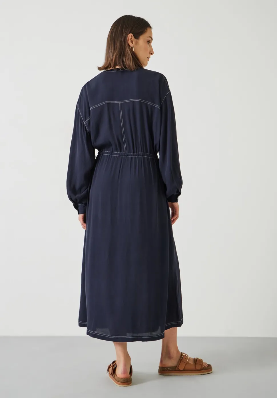 Julie Oversized Contrast Maxi Dress