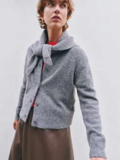 Juni Crew Neck Wool Blend Cardigan