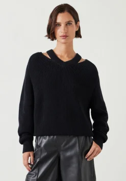 Kady Cotton Neck Detail Jumper