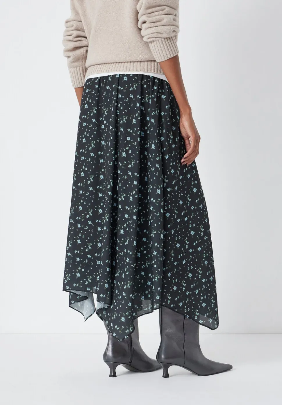 Kaia Chiffon Hanky Hem Skirt