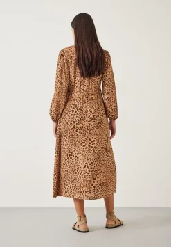 Kiera Leopard Midi Dress