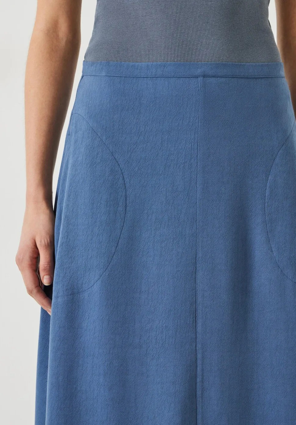 Layla Textured Midi Skirt