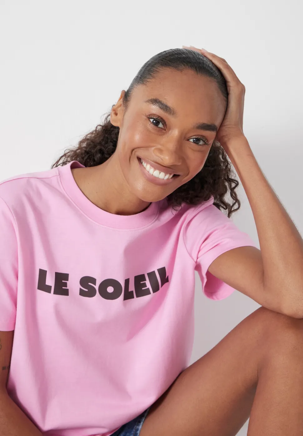Le Soleil Graphic Cotton T-Shirt