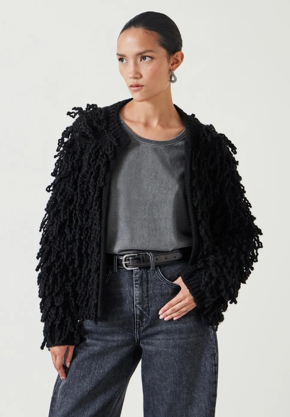 Leah Loop Edge To Edge Cardigan