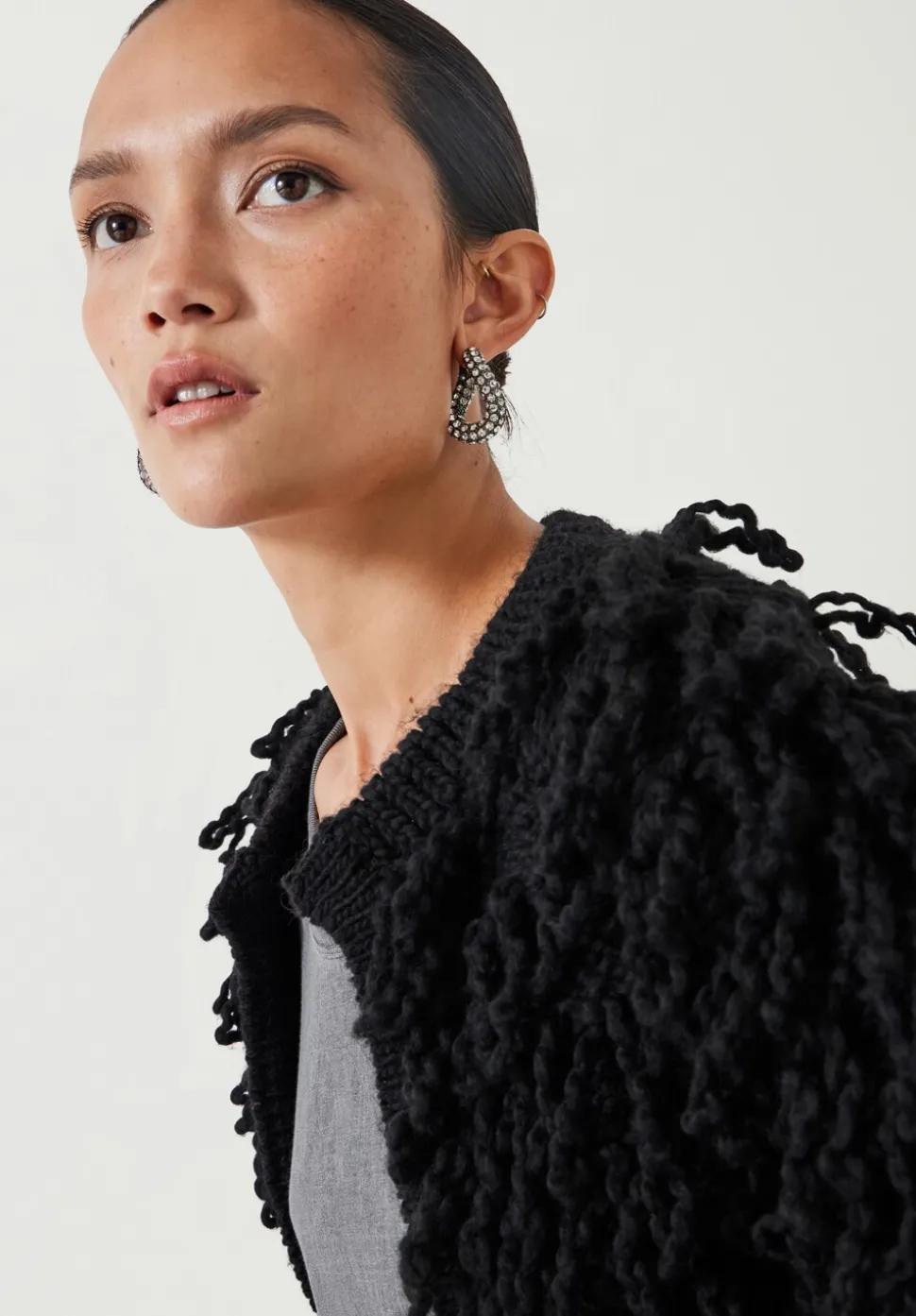 Leah Loop Edge To Edge Cardigan