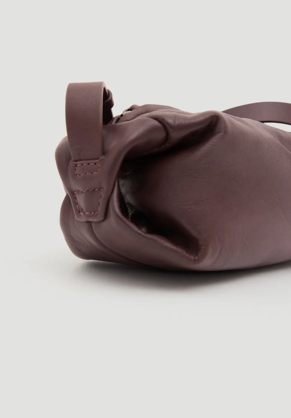 Leather Barrel Crossbody Bag