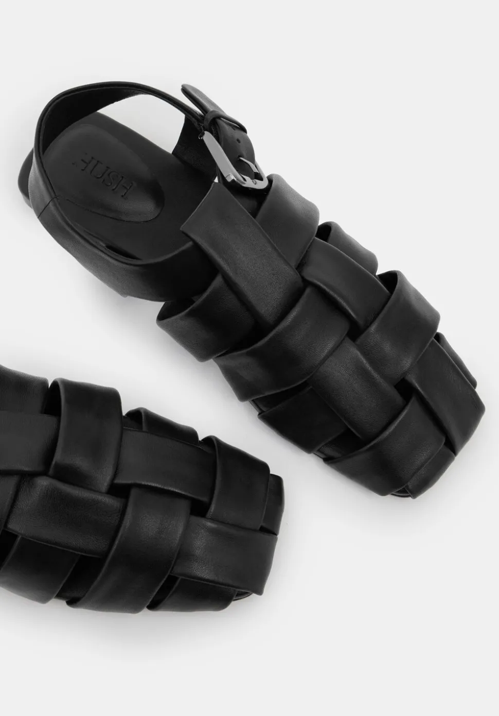 Leather Caged Fisherman Sandals