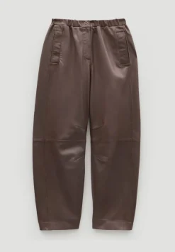 Leather Jack Barrel Trousers