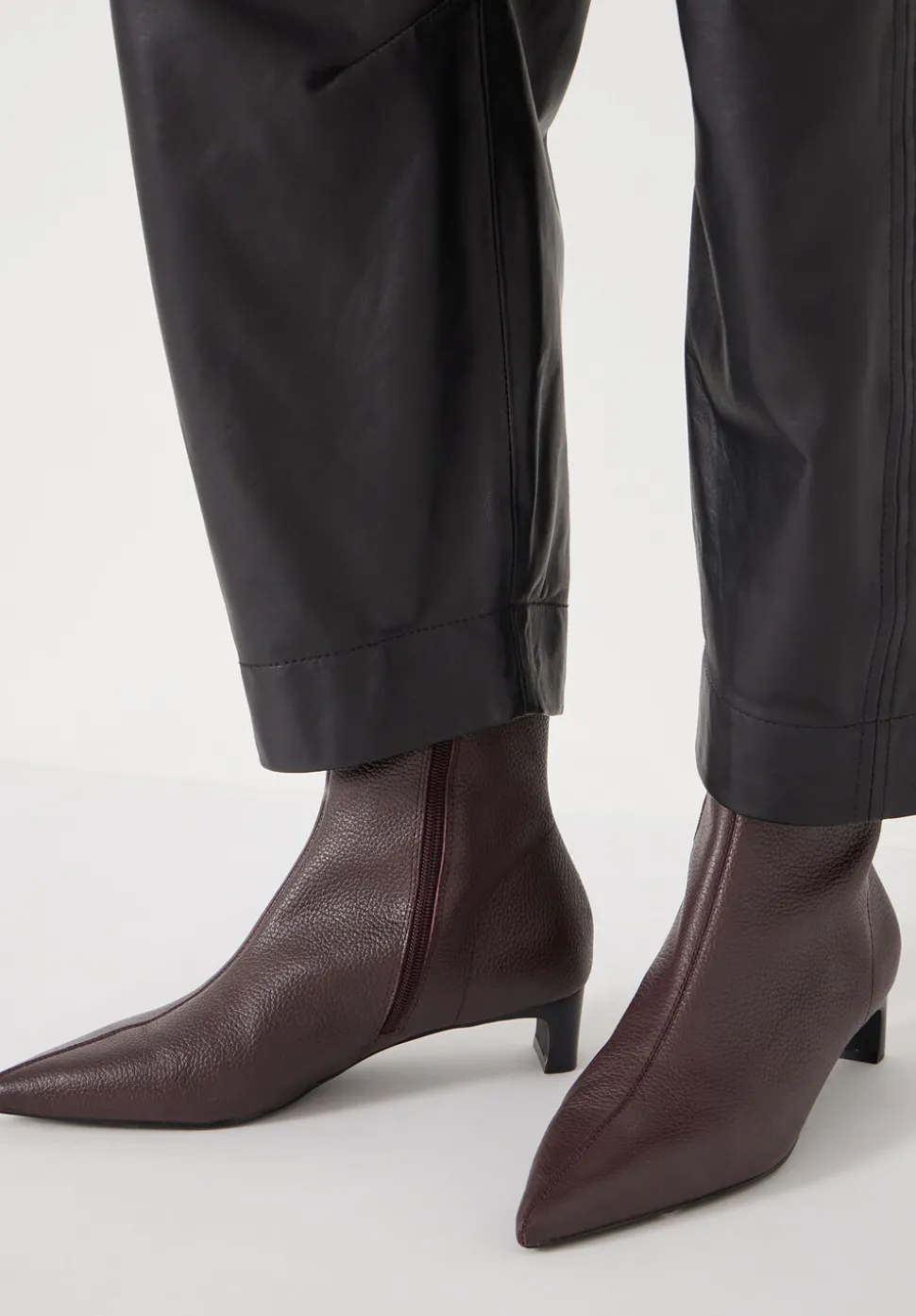 Leather Sock Fit Boots