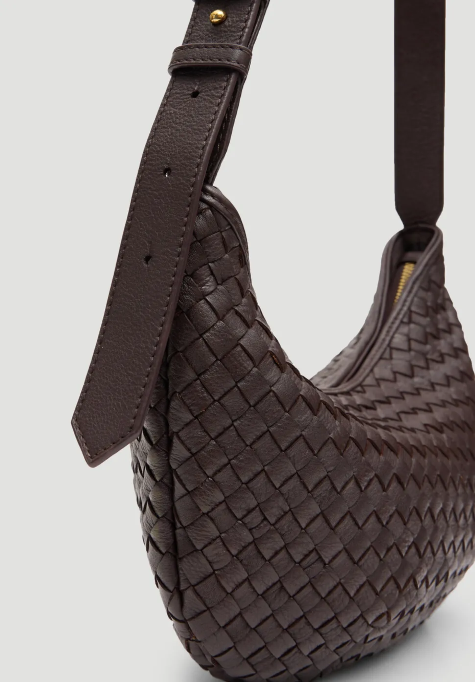 Leather Weave Crossbody Bag