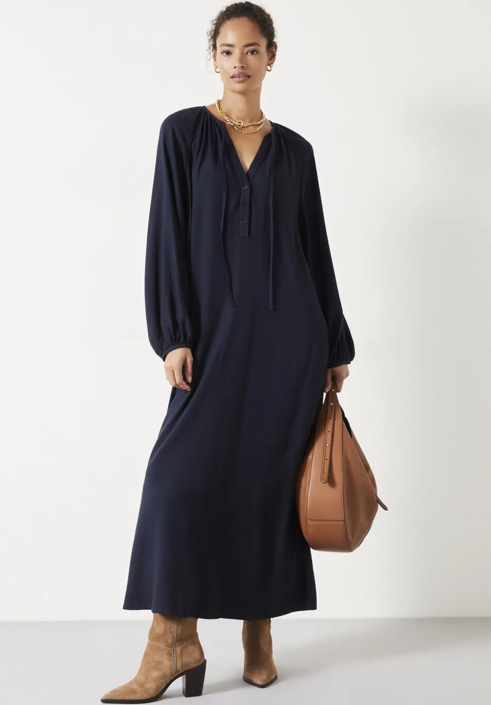 Leilani Gathered Midi Dress