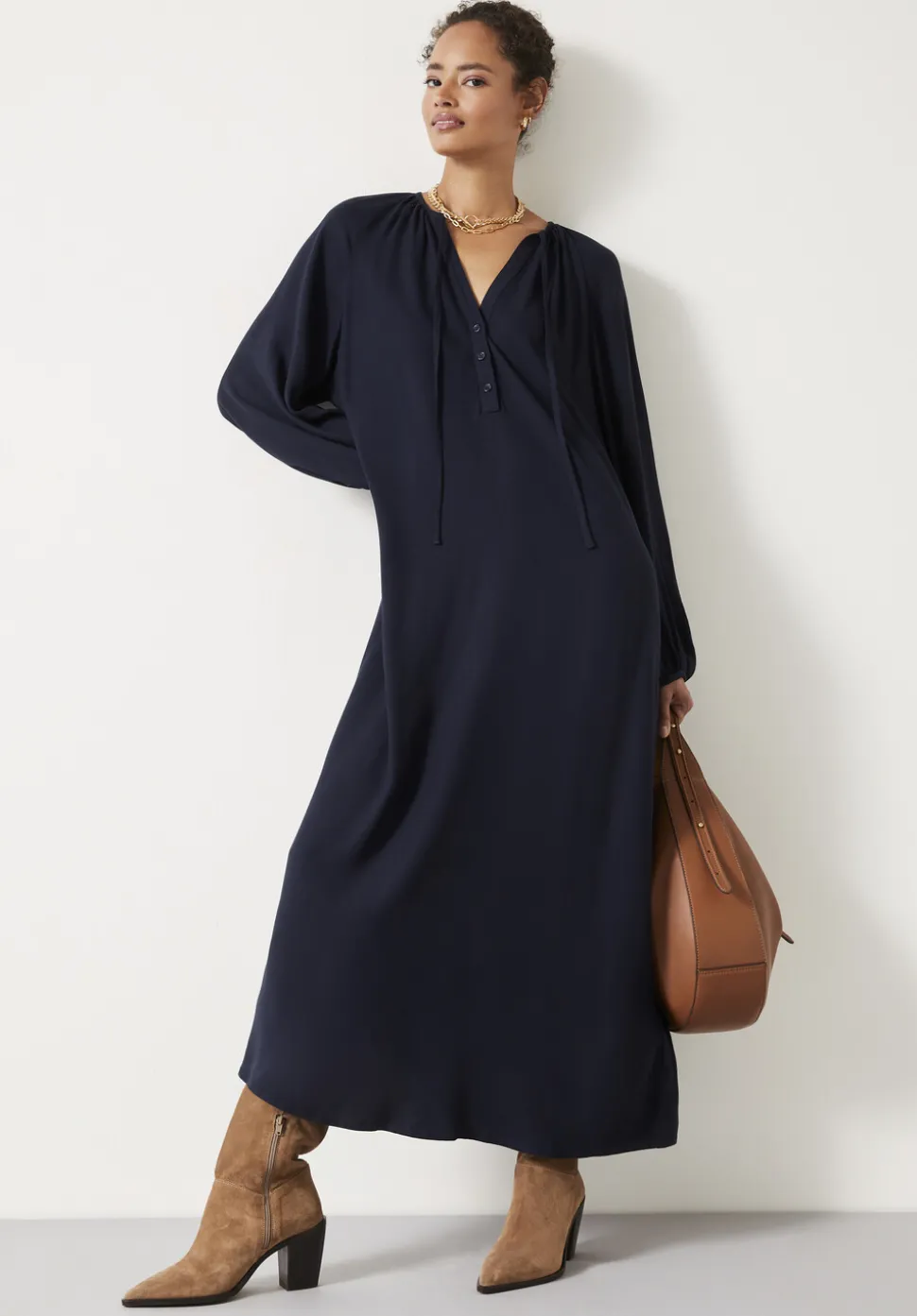 Leilani Gathered Midi Dress