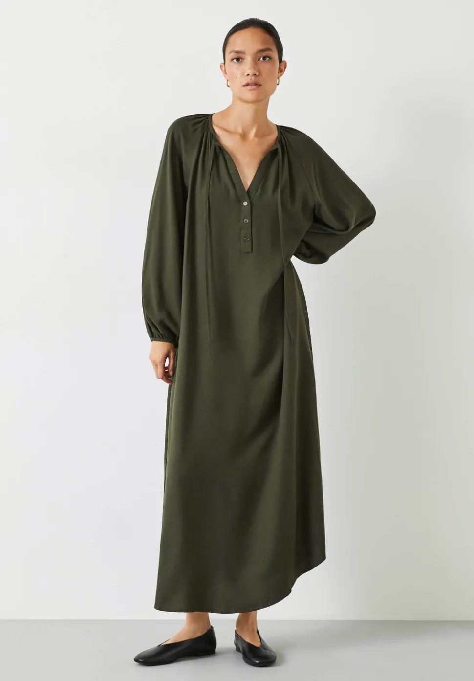 Leilani Gathered Midi Dress