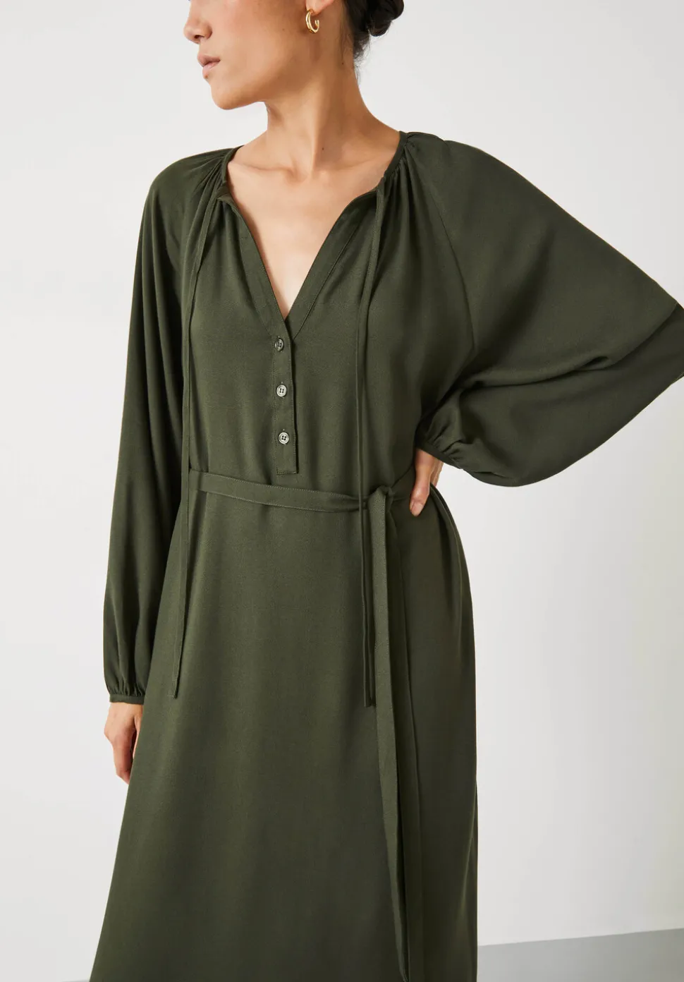 Leilani Gathered Midi Dress
