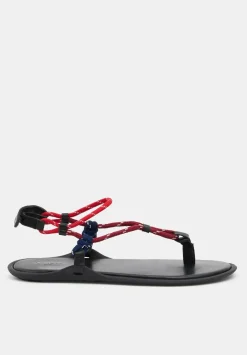Leona Rope Detail Flat Sandals