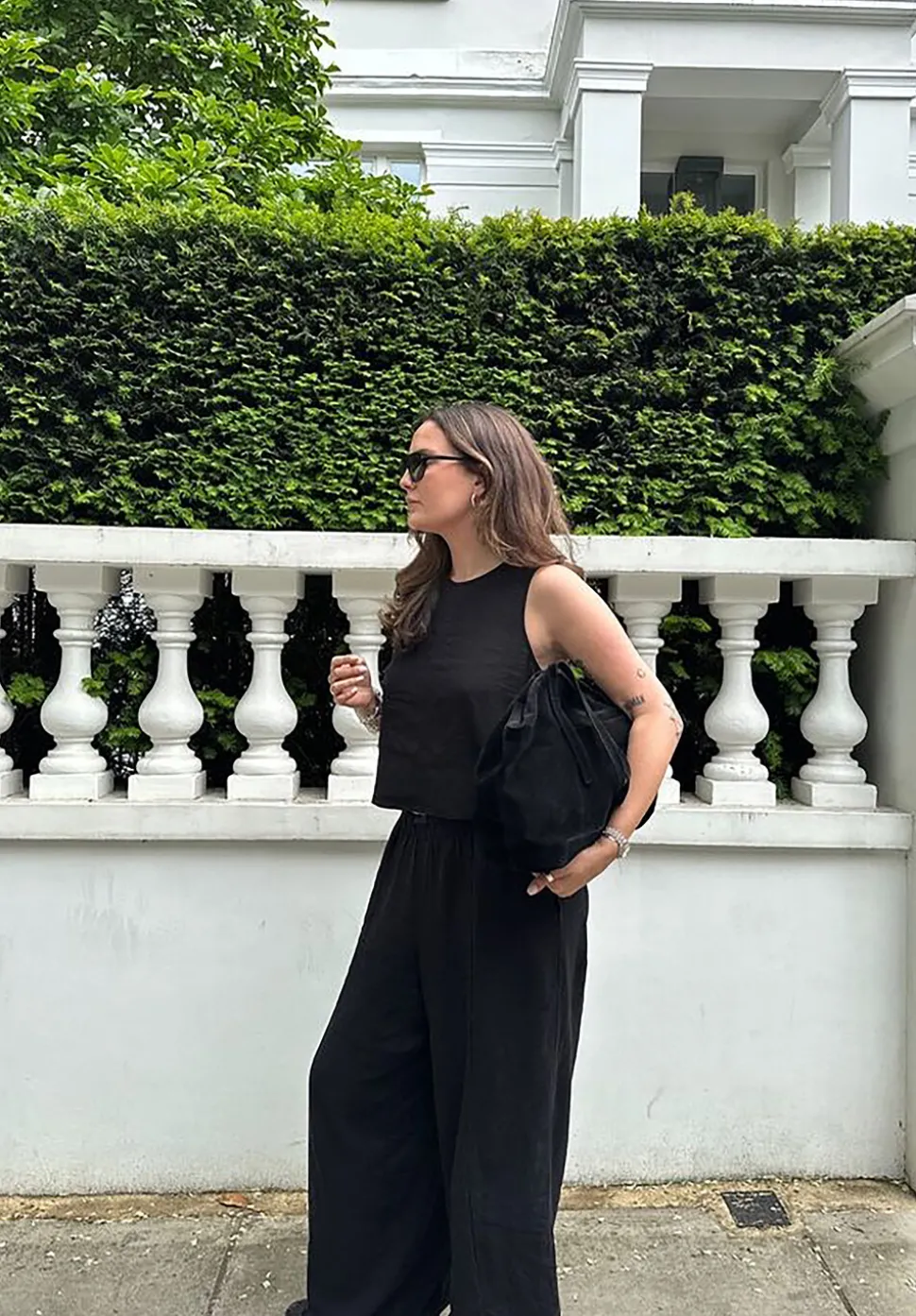 Linen Blend Petunia Wide Leg Trousers