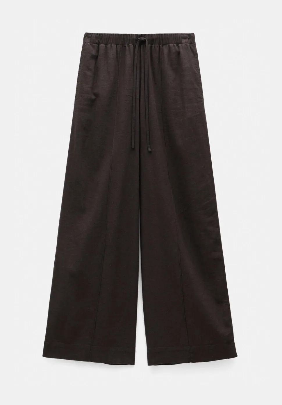 Linen Blend Petunia Wide Leg Trousers