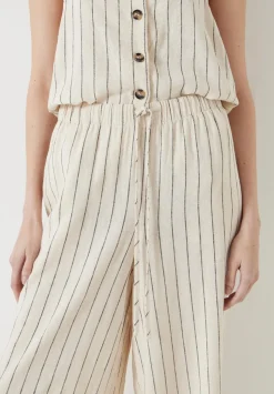 Linen Blend Petunia Wide Leg Trousers