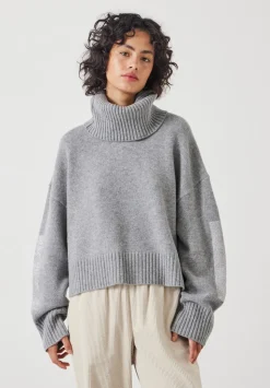 Livvy Merino Wool Detachable Roll Neck Jumper