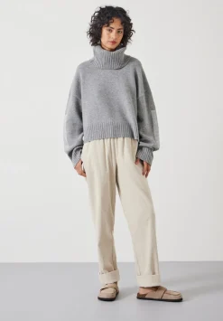 Livvy Merino Wool Detachable Roll Neck Jumper
