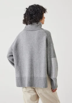 Livvy Merino Wool Detachable Roll Neck Jumper