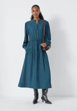 Long Sleeve Air Flow Shirt Dress