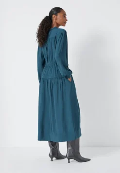 Long Sleeve Air Flow Shirt Dress