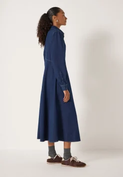 Long Sleeve Denim Shirt Dress