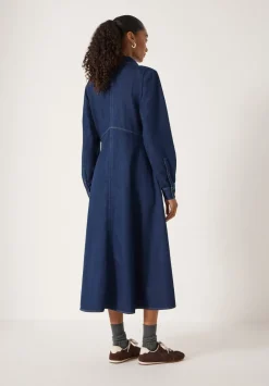 Long Sleeve Denim Shirt Dress
