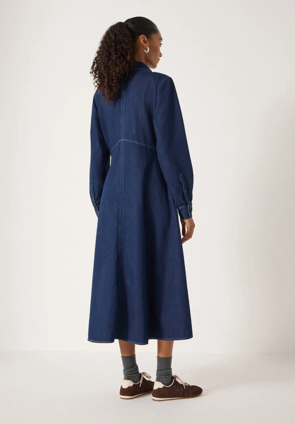 Long Sleeve Denim Shirt Dress
