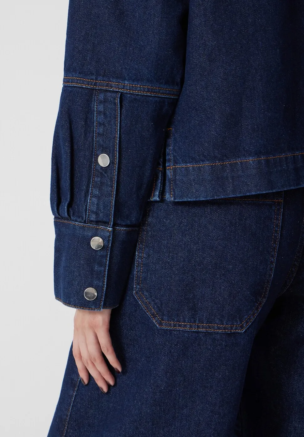Long Sleeve Denim Top