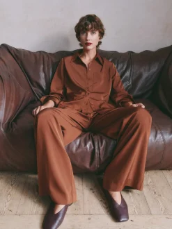 Long Sleeve Satin Shirt