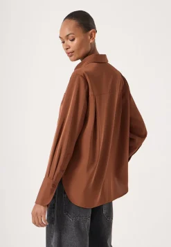 Long Sleeve Satin Shirt