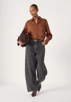 Long Sleeve Satin Shirt
