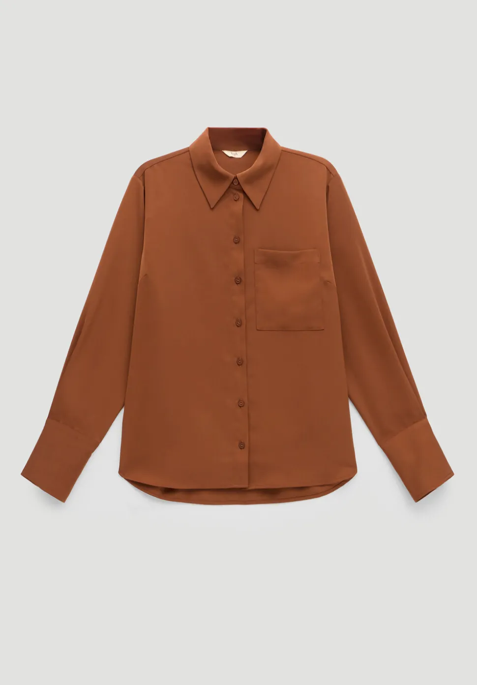 Long Sleeve Satin Shirt