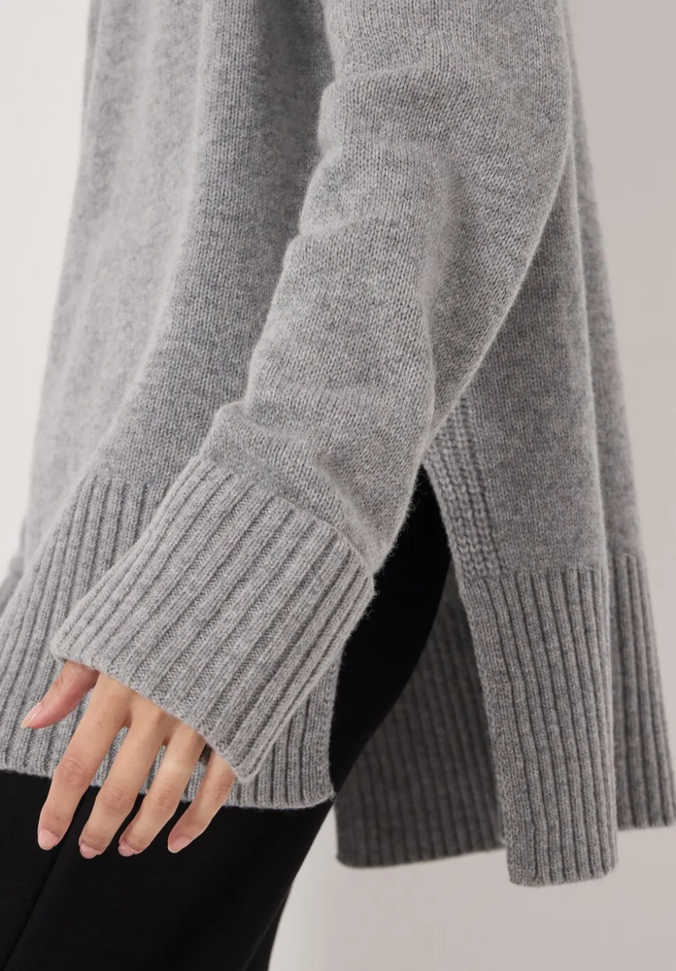Longline Merino Wool Jumper