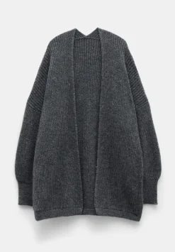 Loretta Longline Fluffy Cardigan With Alpaca