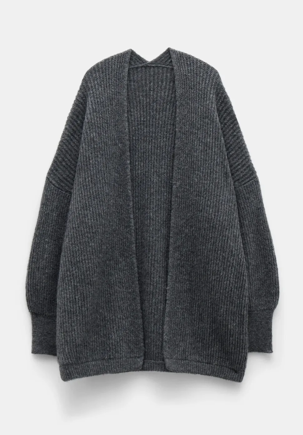 Loretta Longline Fluffy Cardigan With Alpaca
