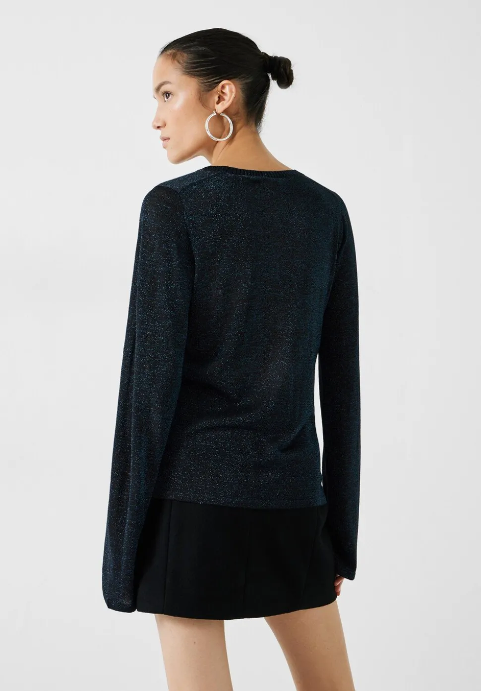 Lorine Metallic Crew Jumper