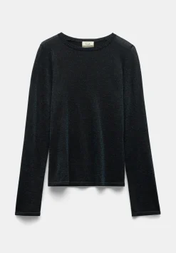 Lorine Metallic Crew Jumper