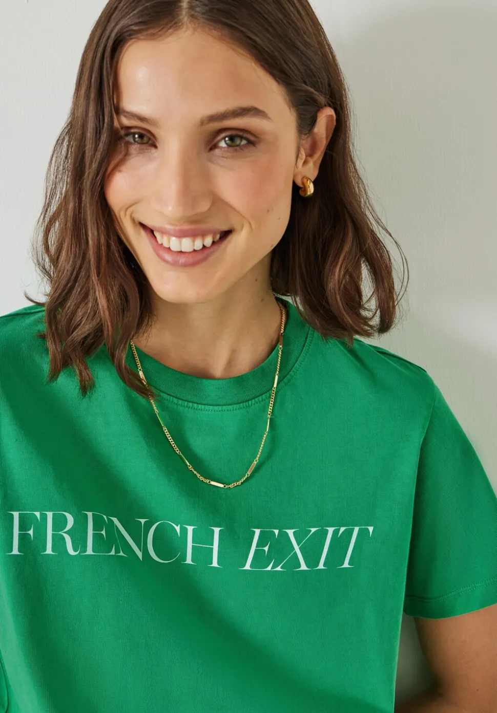 Louie Lariat Chain Necklace