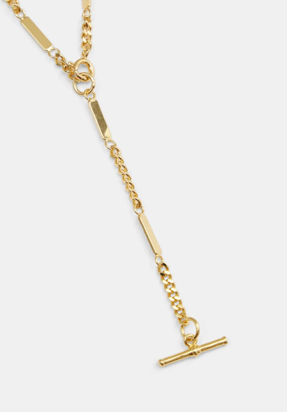 Louie Lariat Chain Necklace