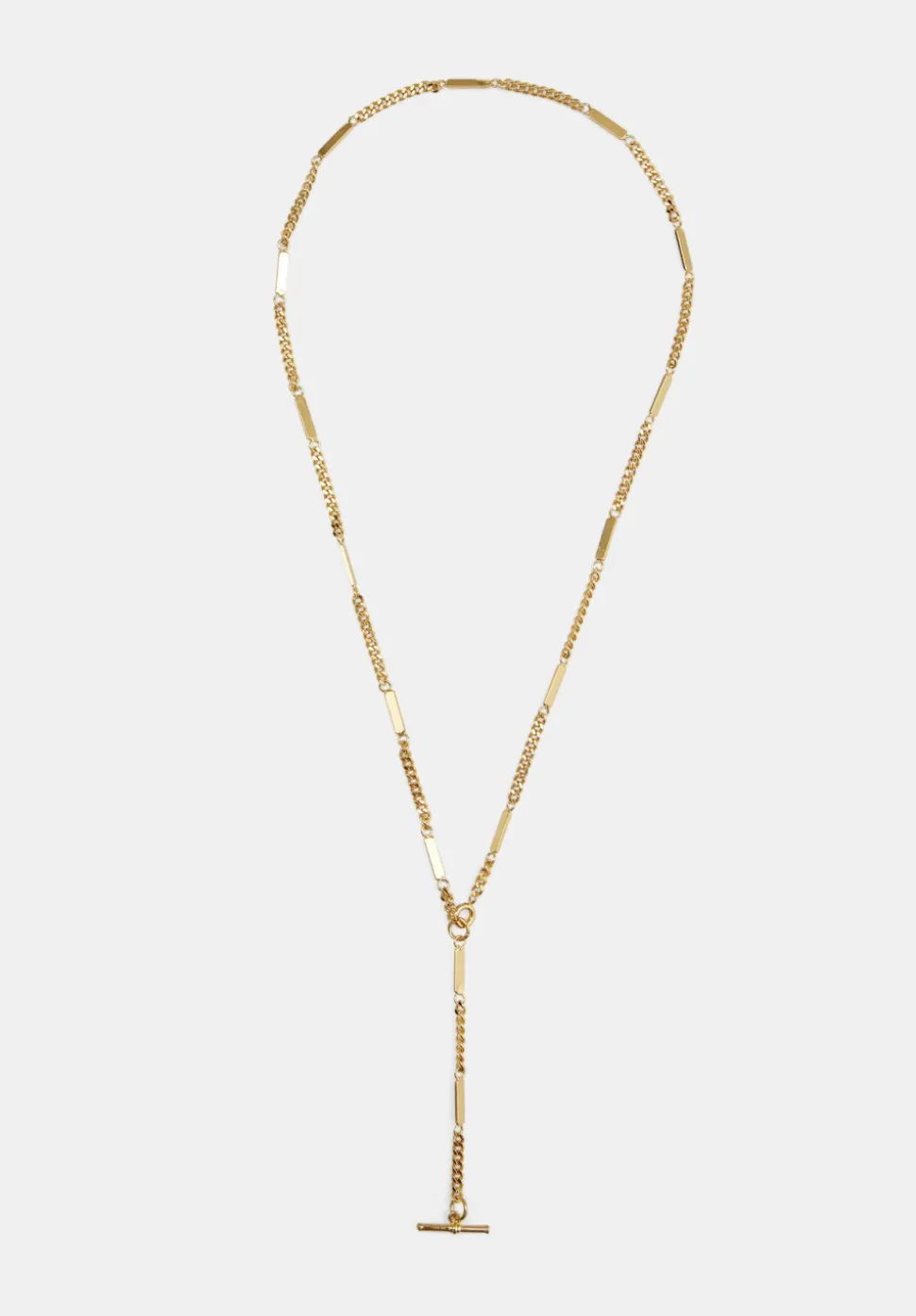 Louie Lariat Chain Necklace