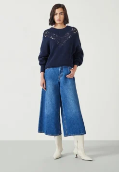 Louise Lace Insert Cotton Jumper