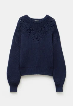 Louise Lace Insert Cotton Jumper