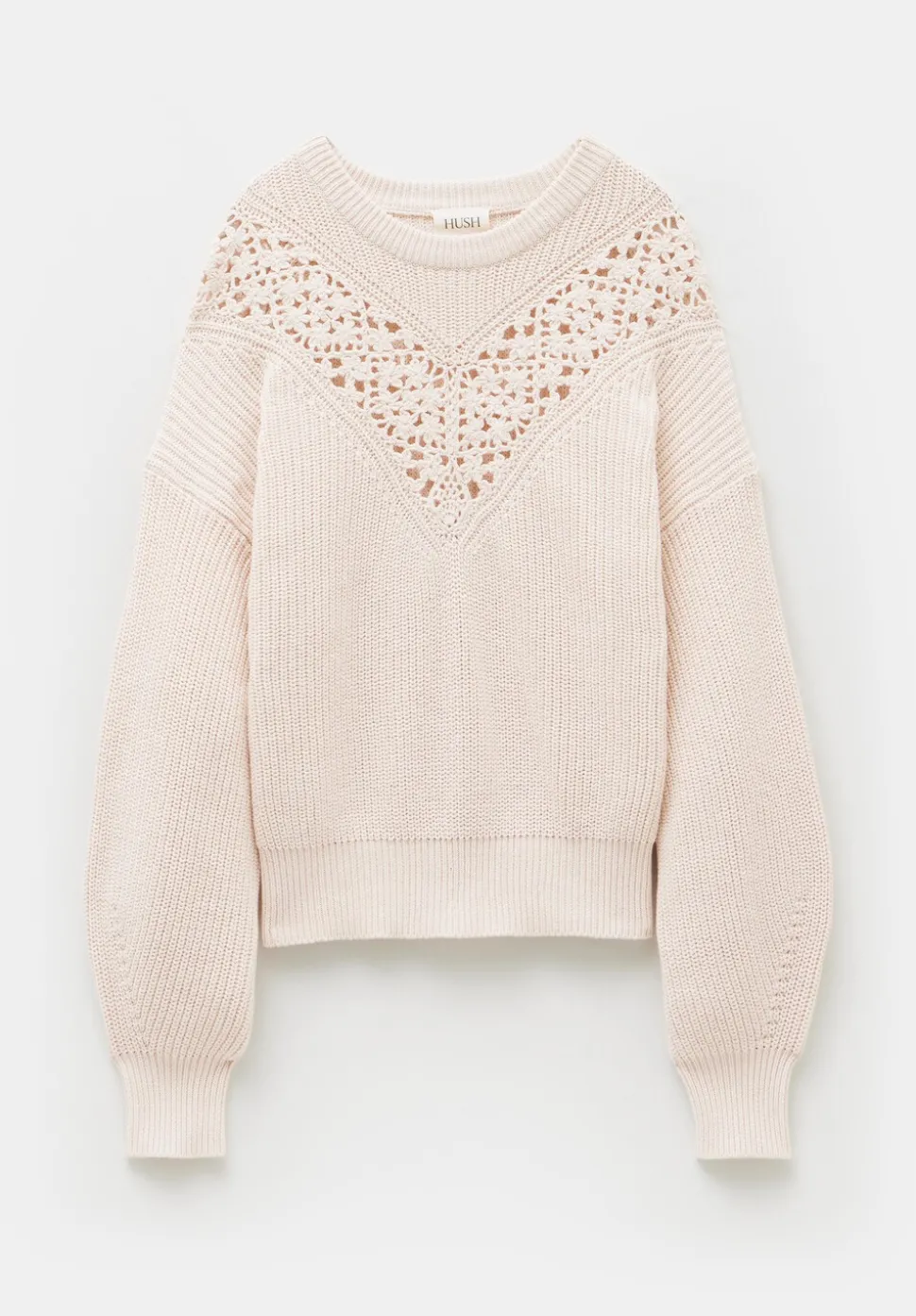 Louise Lace Insert Cotton Jumper