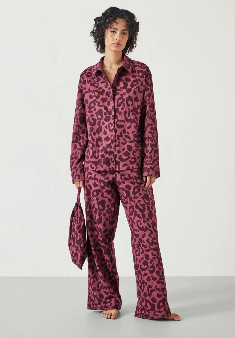 Luella Flannel Animal Print Pyjama Set
