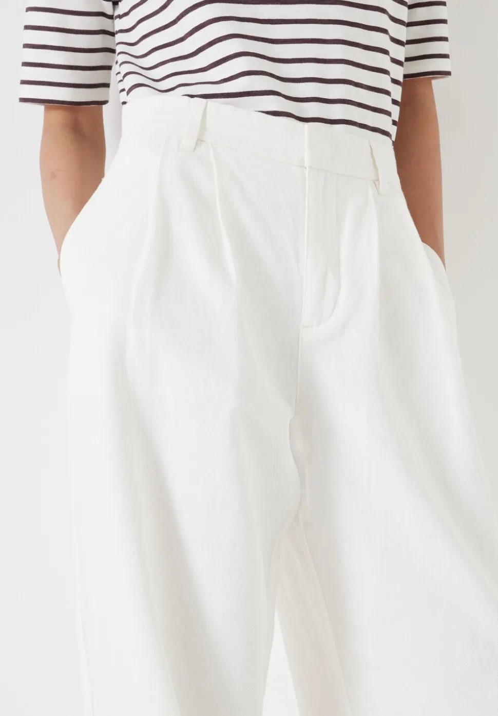 Lya Cotton Wide Leg Trousers