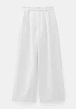 Lya Cotton Wide Leg Trousers